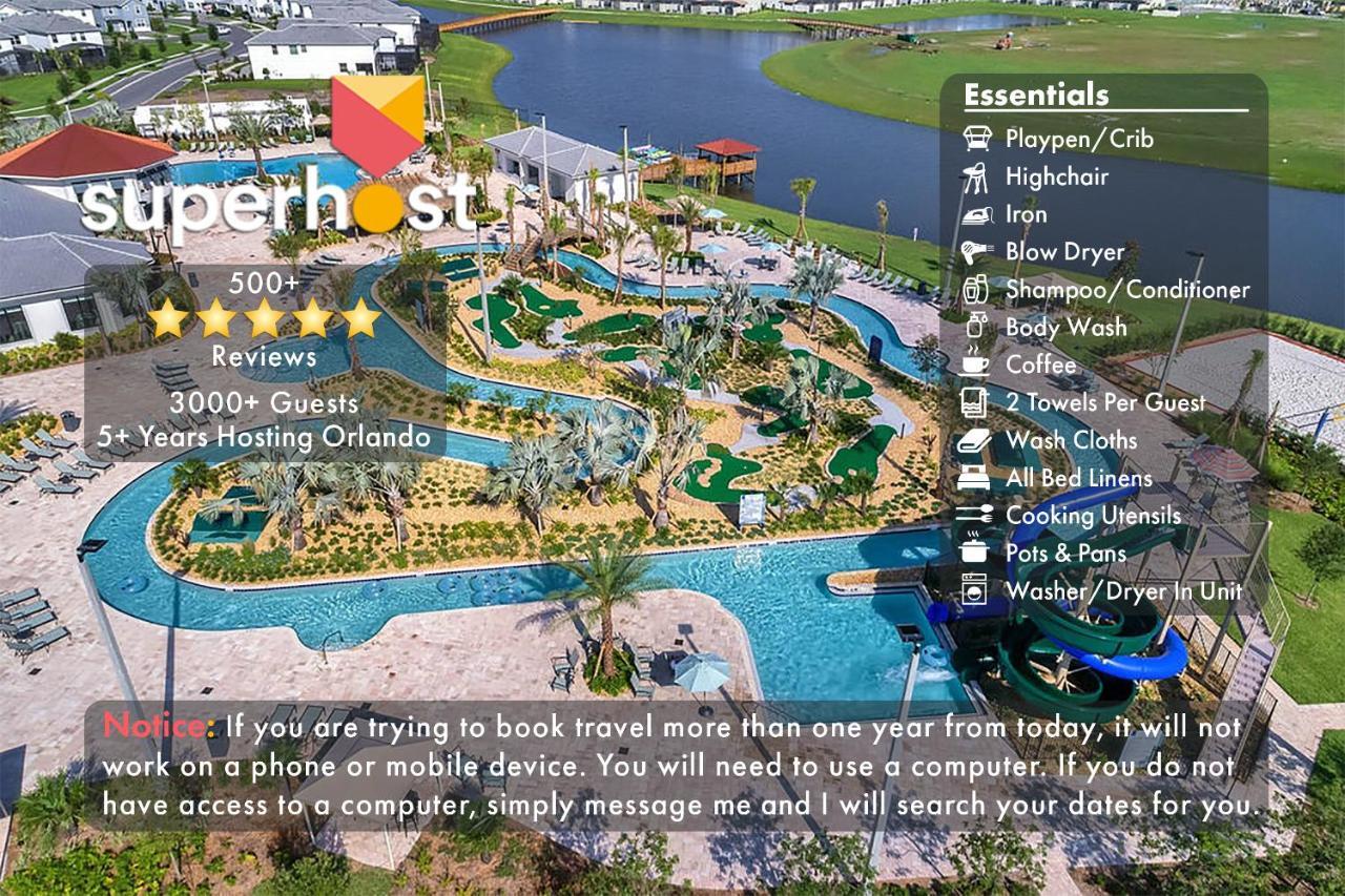 C - New 4 Bedroom Home - 5 Miles To Disney - Free Water Park - Private Pool Kissimmee Esterno foto